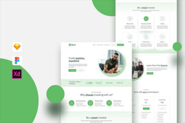 50+ Awesome Adobe XD Website Templates (Free & Pro)
