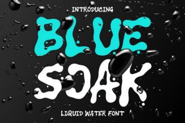 20+ Exceptional Liquid Fonts for Fluid Typography Designs
