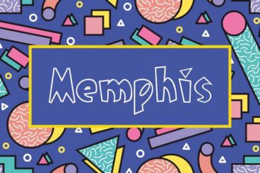 15+ Memphis Style Fonts for Bold & Retro Pop Designs