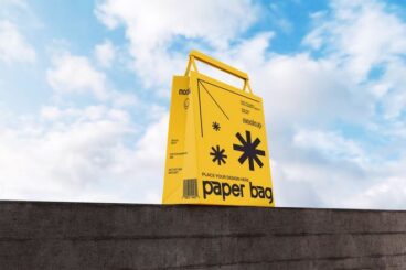 20 Handpicked Paper Bag Mockups (Free & Pro)