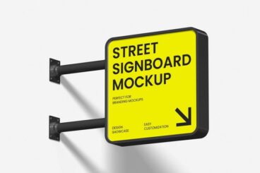 20+ Handpicked Signboard & Street Sign Mockups