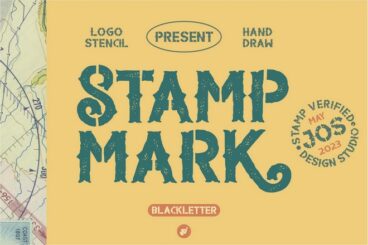 30 Handpicked Stamp Fonts (Vintage & Rubber Stamp Style Letters)