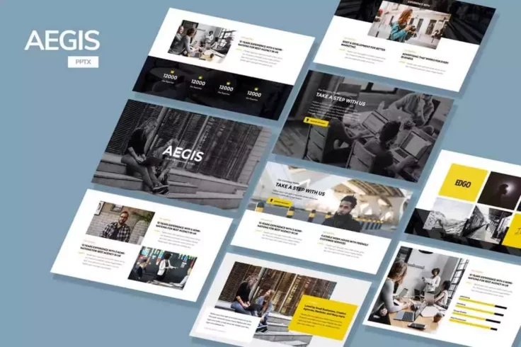 View Information about AEGIS Agency PowerPoint Template