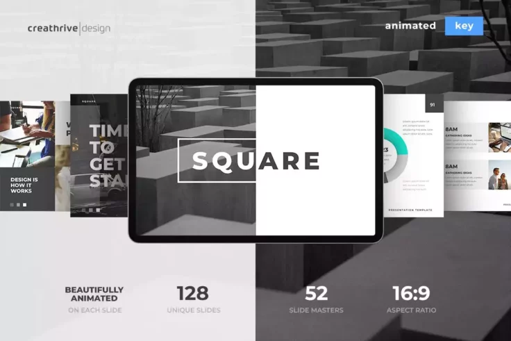 View Information about Square Animated Keynote Templates