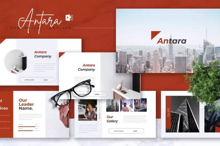 View Information about ANTARA Business Profile PowerPoint Template