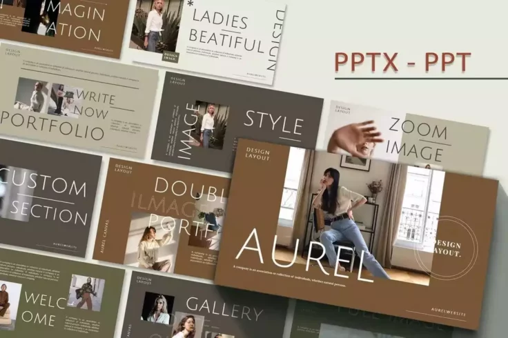 View Information about AUREL Stylish Fashion PowerPoint Template