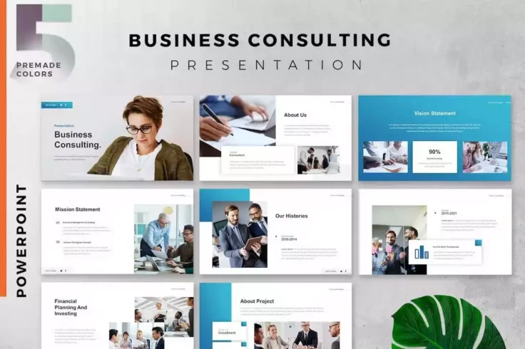 View Information about B2B Business Consulting Presentation Template