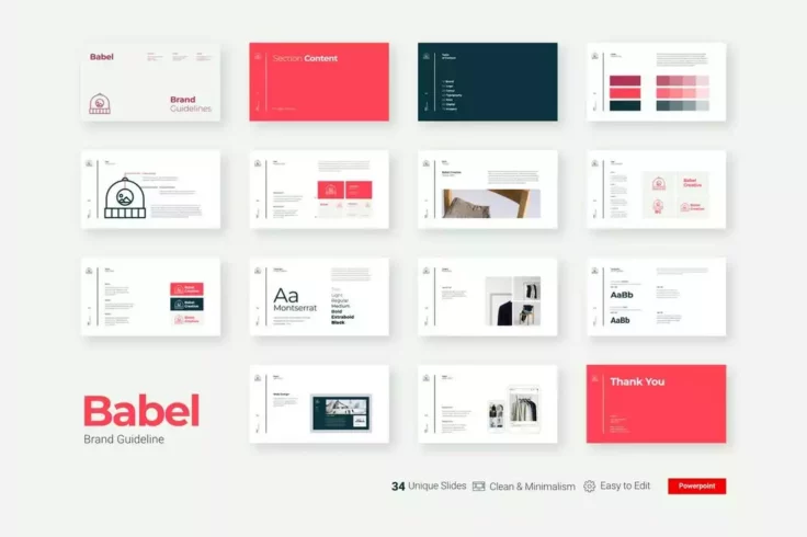 View Information about Babel Minimal Animated Powerpoint Template