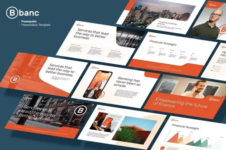View Information about Banc Business & Financial PowerPoint Template