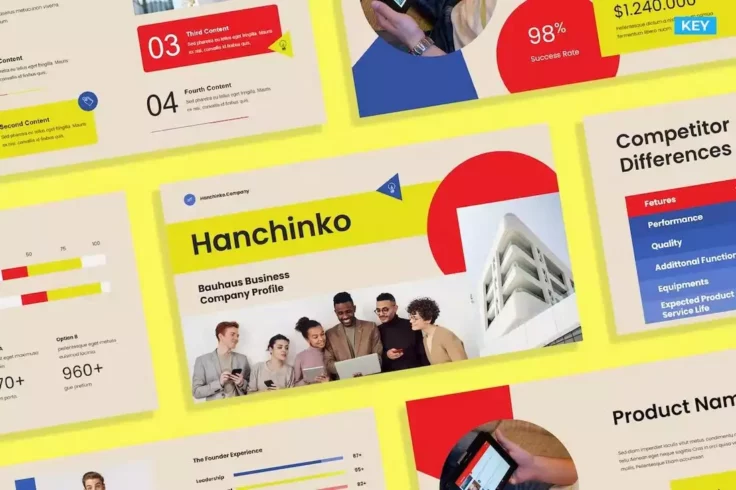 View Information about Bauhaus Business Presentation Keynote Template