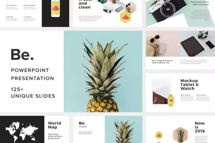 View Information about Be. Clean PowerPoint Presentation Template