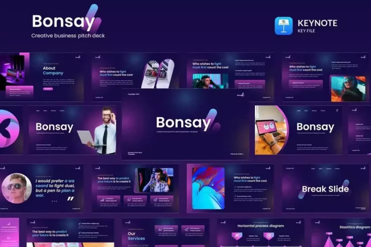 View Information about Bonsay Creative Animated Business Keynote Template
