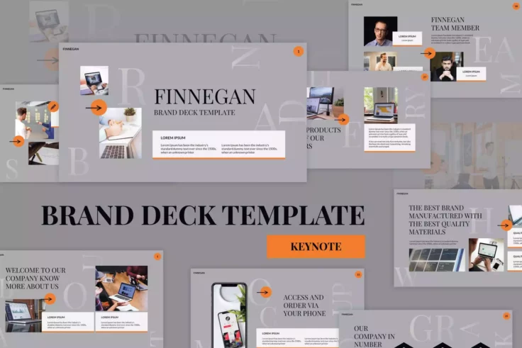 View Information about Finnegan Brand Deck Keynote Template
