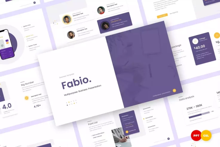 View Information about Fabio Google Slides Template for Business