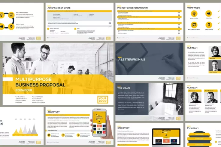 View Information about Business Proposal Google Slides Template