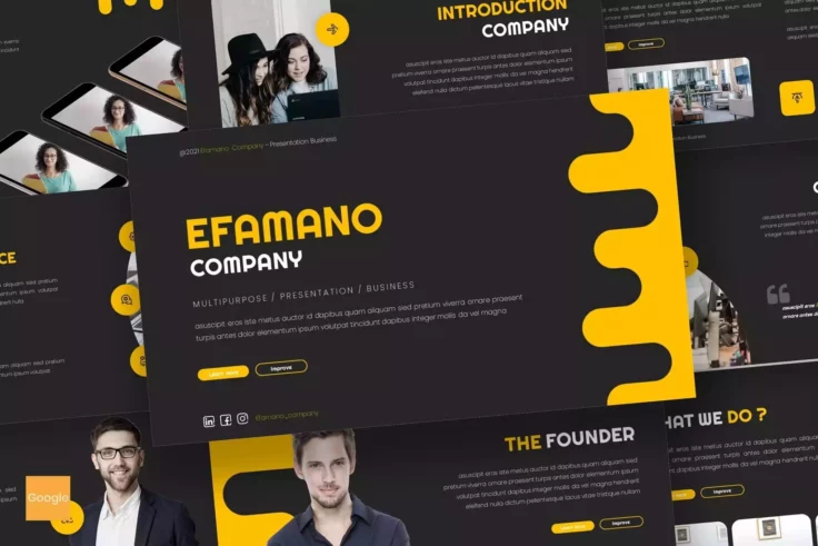 View Information about Efamano Business Google Slides Theme