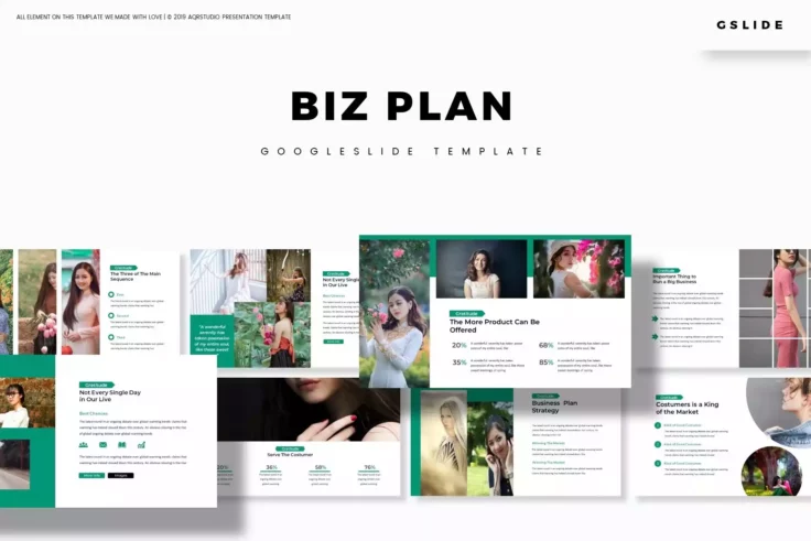 View Information about Biz Plan Google Slides Template
