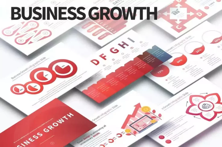 View Information about Business Growth PowerPoint Infographics Slides
