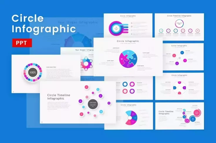 View Information about Circle PowerPoint  Infographic Template