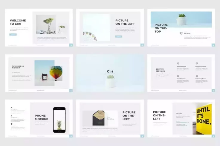 View Information about Ciri Stylish Clean PowerPoint Template