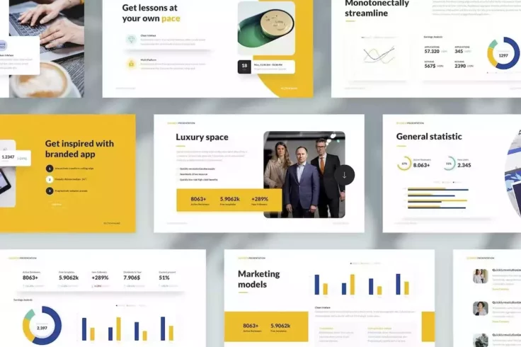 View Information about Clean Business Presentation PowerPoint Template
