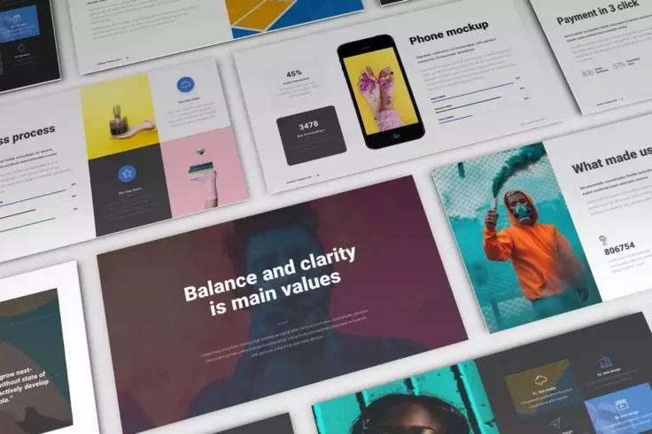 View Information about Clean Business Presentation Template