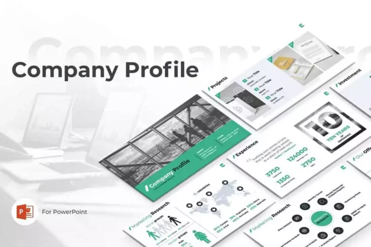 View Information about Company Profile PowerPoint Template
