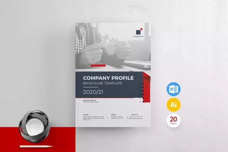 View Information about Company Profile Word DOCX Template
