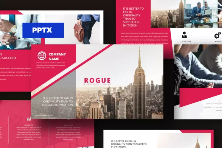 View Information about Rouge Presentation Template