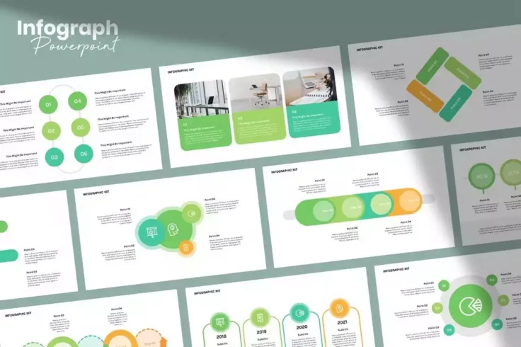 View Information about Creative Infographic PowerPoint Slides Kit