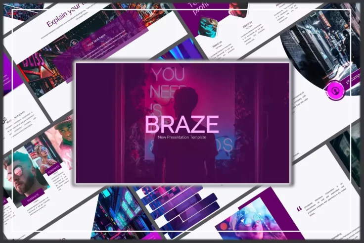 View Information about Braze PowerPoint Template