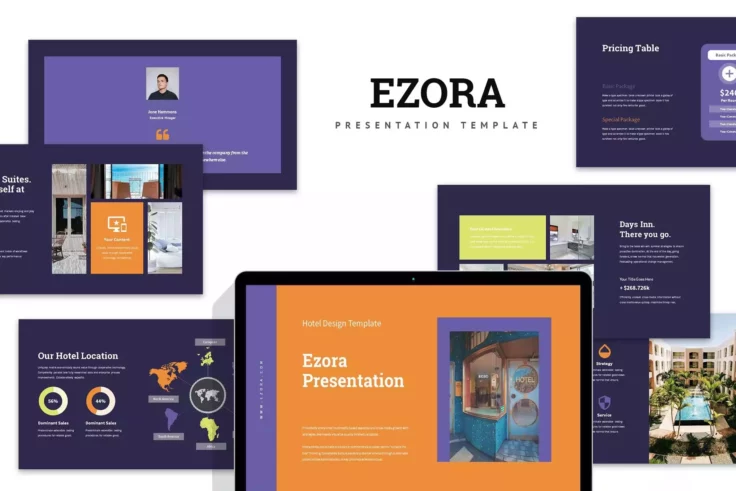 View Information about Ezora Unique PowerPoint Theme