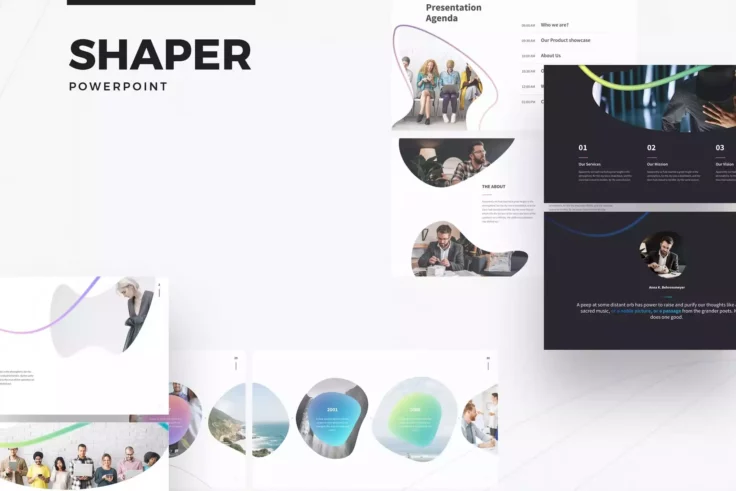 View Information about Shaper PowerPoint Template