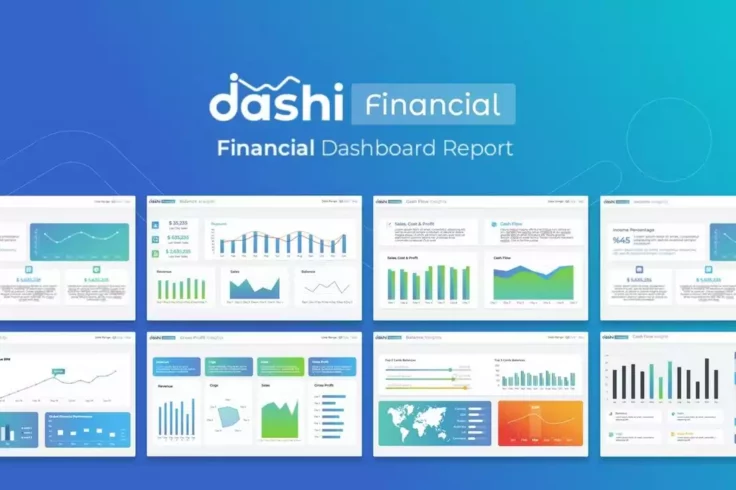 View Information about Dashi Financial Dashboard PowerPoint Template