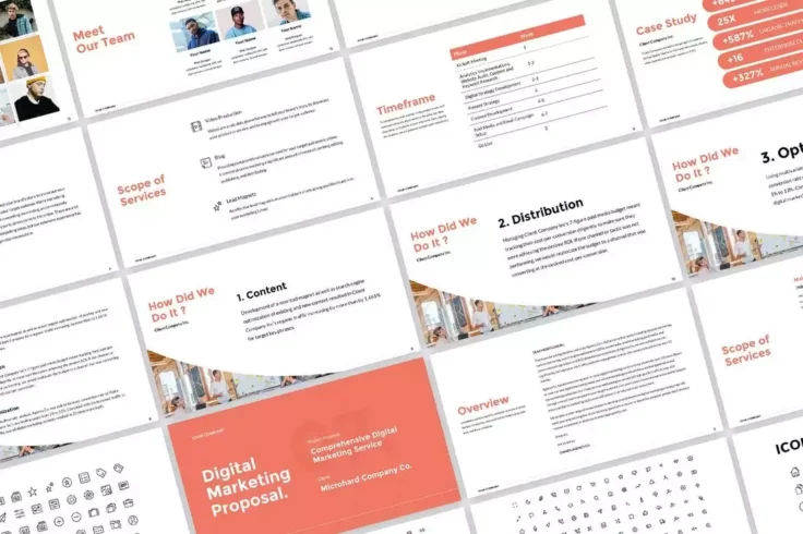 View Information about Digital Marketing Proposal PowerPoint Template