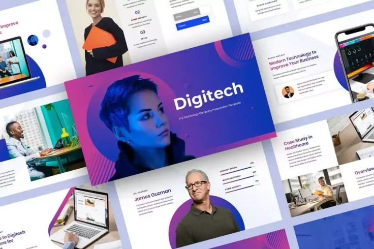 View Information about Digitech IT & Technology Company Profile Template
