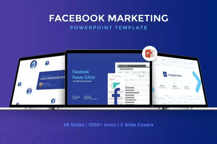 View Information about Facebook Marketing Strategy PowerPoint Template