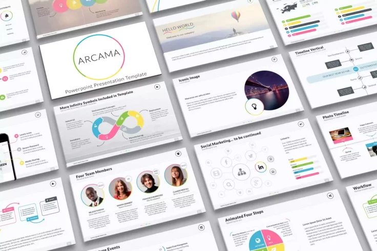 View Information about Arcama PowerPoint Flowchart Template