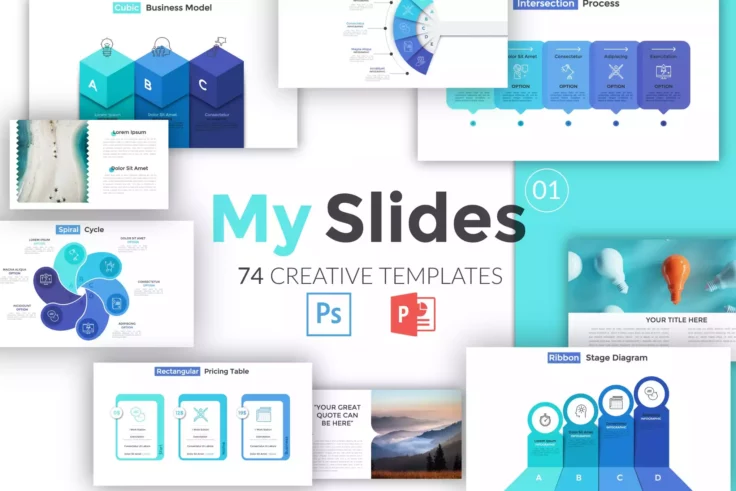 View Information about My Slides PowerPoint Flowchart Template