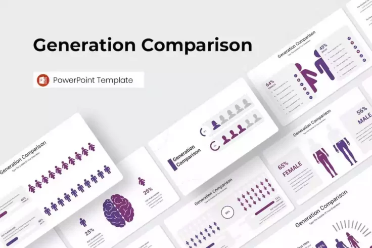 View Information about Generation Comparison Infographics PowerPoint Template