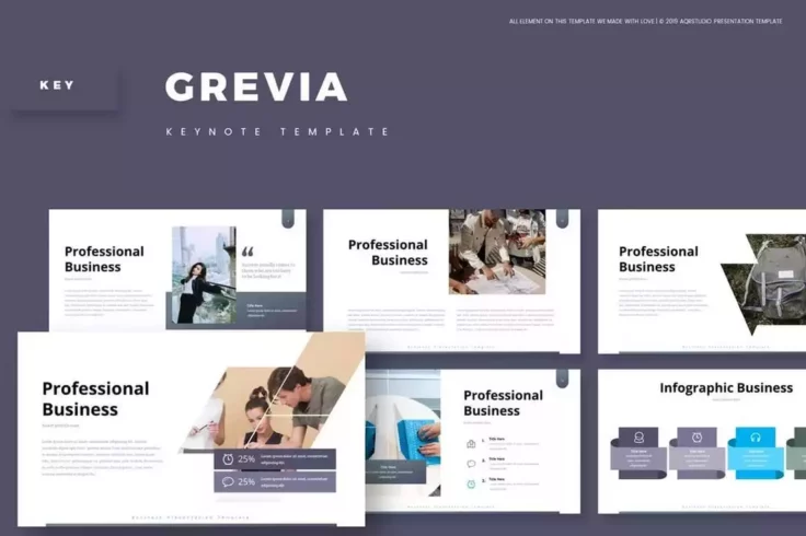 View Information about Grevia Business Animated Keynote Template