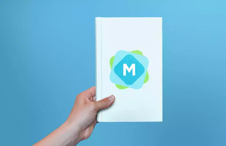 View Information about Hardcover Book & Hand Mockup