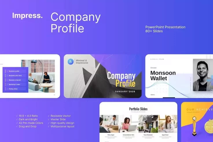 View Information about Impress Company Profile PowerPoint Presentation