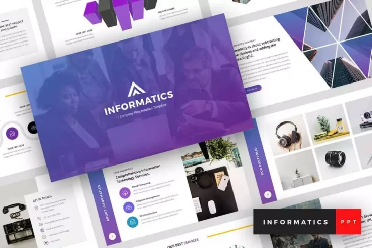 View Information about Informatics IT Company PowerPoint Template