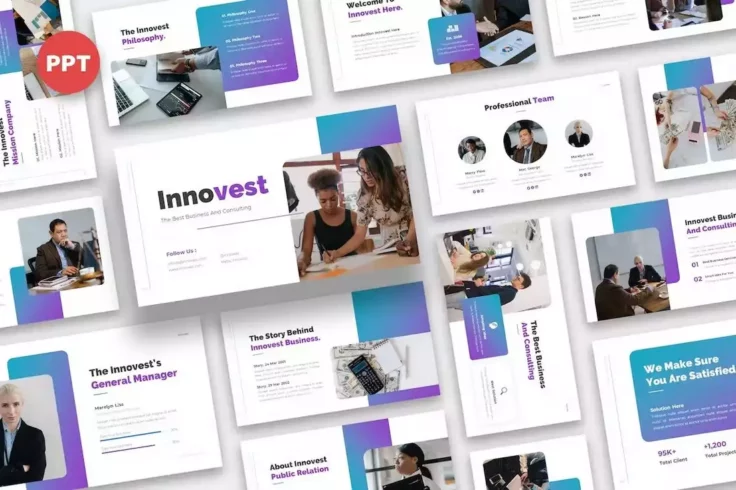 View Information about Innovest Management Consulting PowerPoint Template