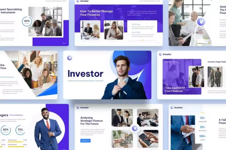 View Information about Investor Financial Consulting PowerPoint Template