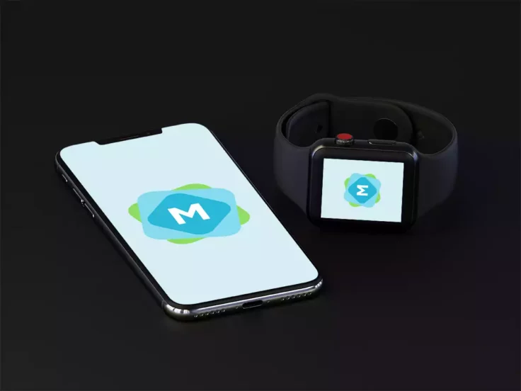 View Information about iPhone X & Apple Watch 3 Mockup
