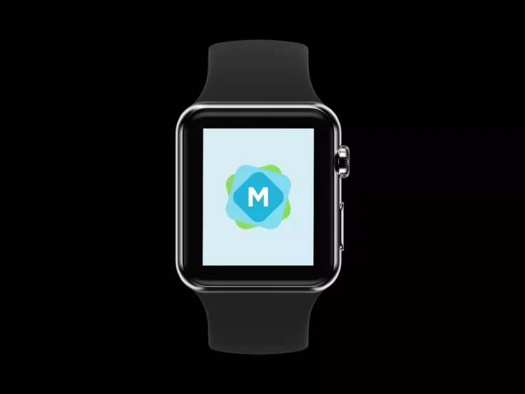 View Information about Realistic Black & White Apple Watch Mockup
