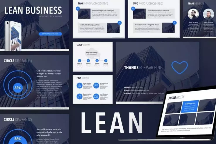 View Information about Lean PowerPoint Template