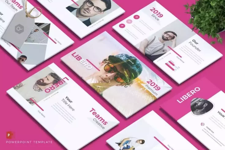 View Information about LIBERO Company Profile PowerPoint Template